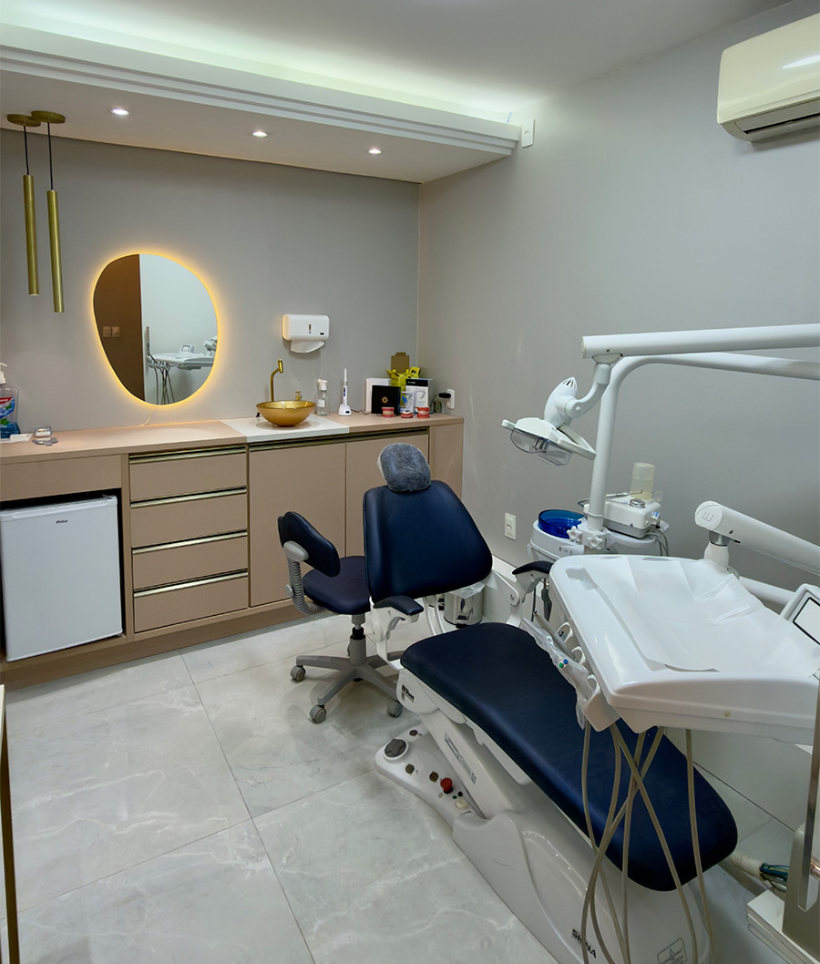 Detalhe do consultório odontológico