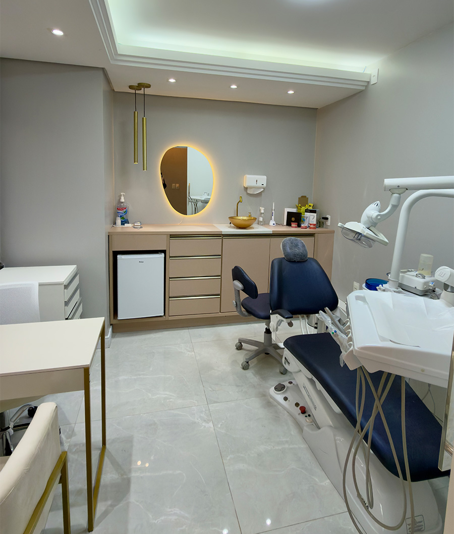 Consultório da clínica Fernanda Frizzo Odontologia